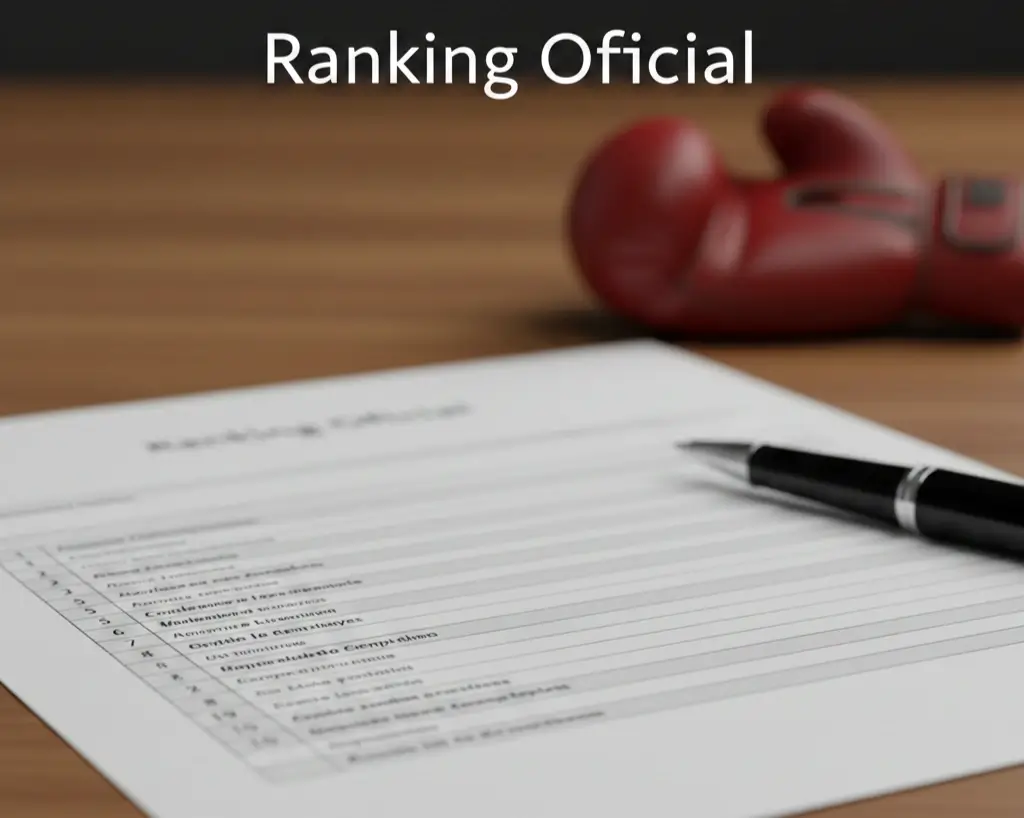 Apuestas boxeo IBF rankings estructura documento oficial con lista de clasificados